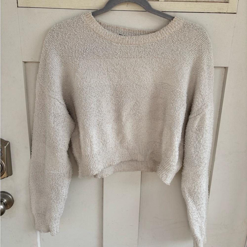 Forever 21 Cream Knit Sweater